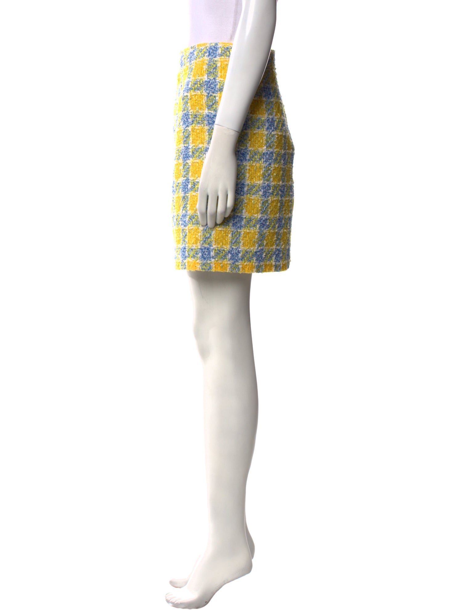 Gucci Plaid Print Mini Skirt